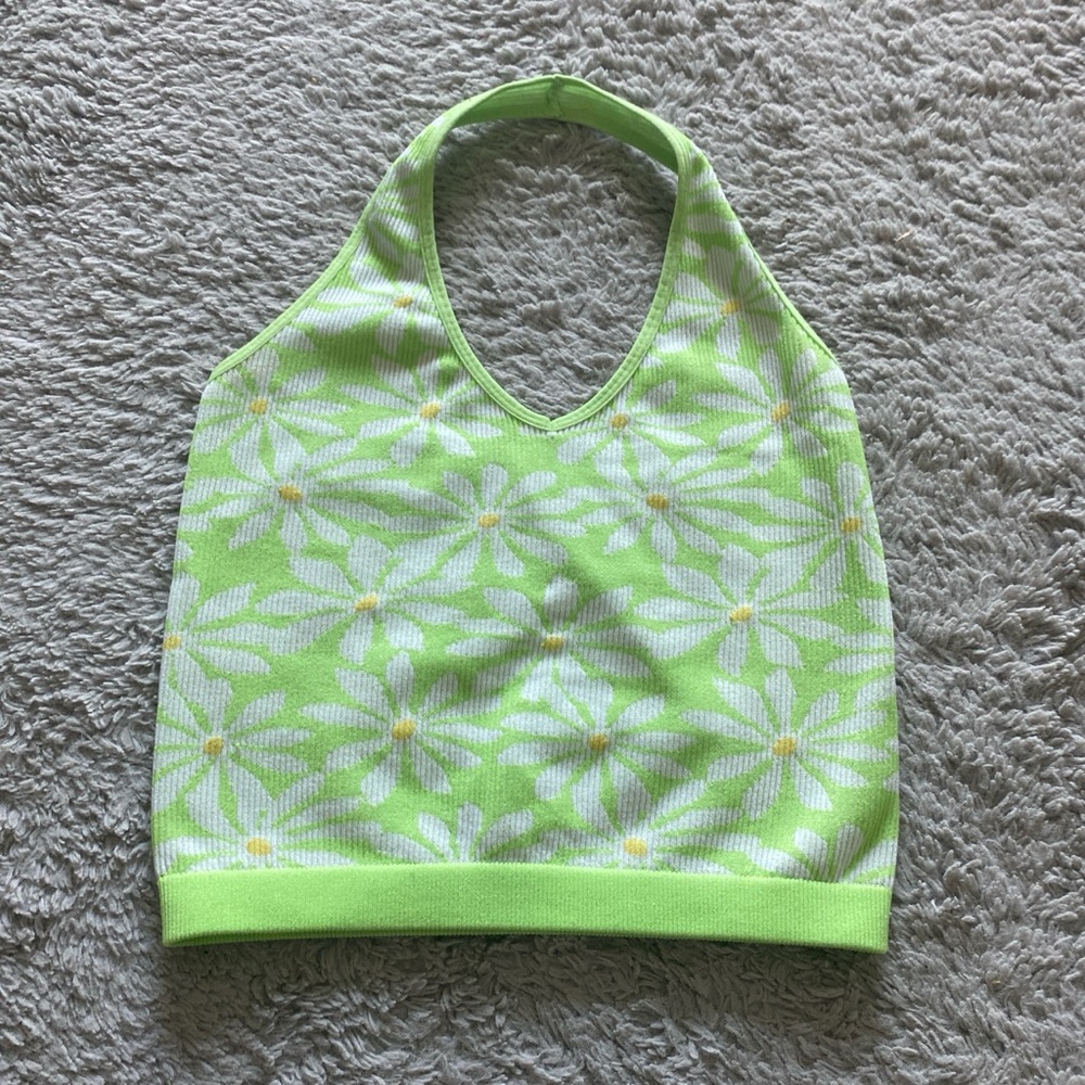 Daisy flower summer halter top